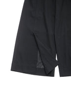 ISSEY MIYAKE イッセイミヤケ センタースリット ウール ワイドタックパンツ 1 ブラック