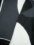 ISSEY MIYAKE イッセイミヤケ プリントワイドパンツ 1 モノトーン