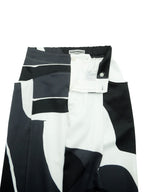 ISSEY MIYAKE イッセイミヤケ プリントワイドパンツ 1 モノトーン