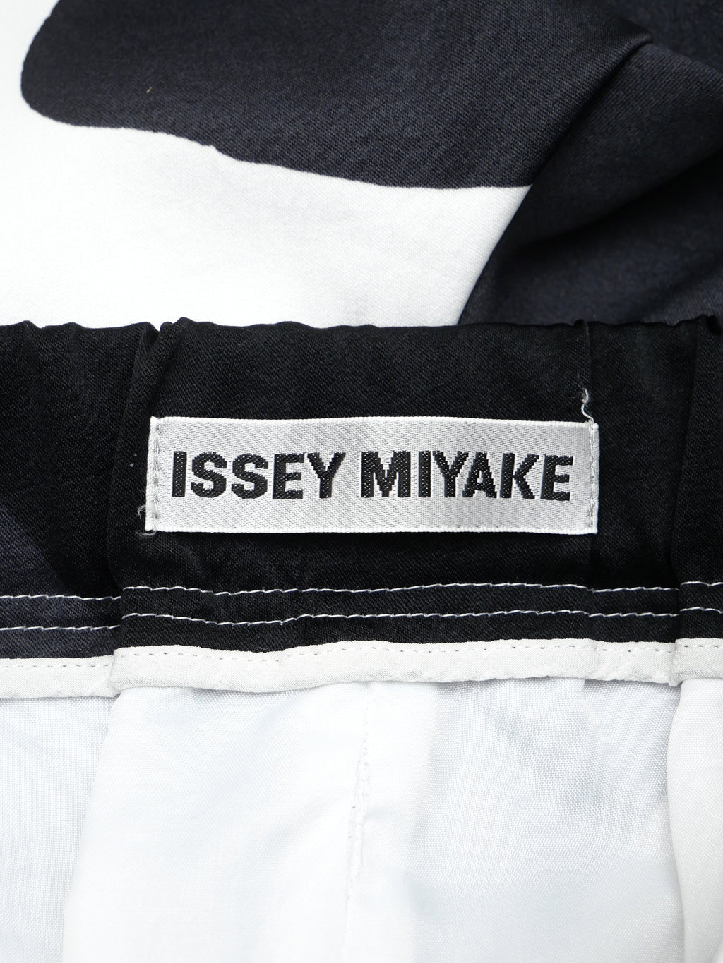 ISSEY MIYAKE イッセイミヤケ プリントワイドパンツ 1 モノトーン