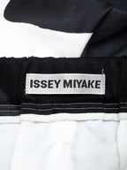 ISSEY MIYAKE イッセイミヤケ プリントワイドパンツ 1 モノトーン