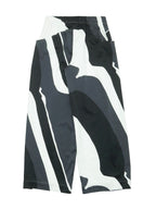 ISSEY MIYAKE イッセイミヤケ プリントワイドパンツ 1 モノトーン