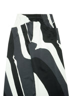 ISSEY MIYAKE イッセイミヤケ プリントワイドパンツ 1 モノトーン