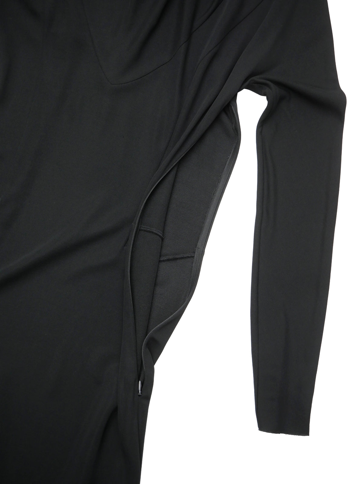 GIVENCHY ジバンシィ ドレープネック ロングドレス 36 ブラック