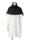ISSEY MIYAKE イッセイミヤケ 22SS ニットチュニック 2 ブラック×ホワイト
