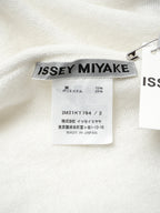 ISSEY MIYAKE イッセイミヤケ 22SS ニットチュニック 2 ブラック×ホワイト