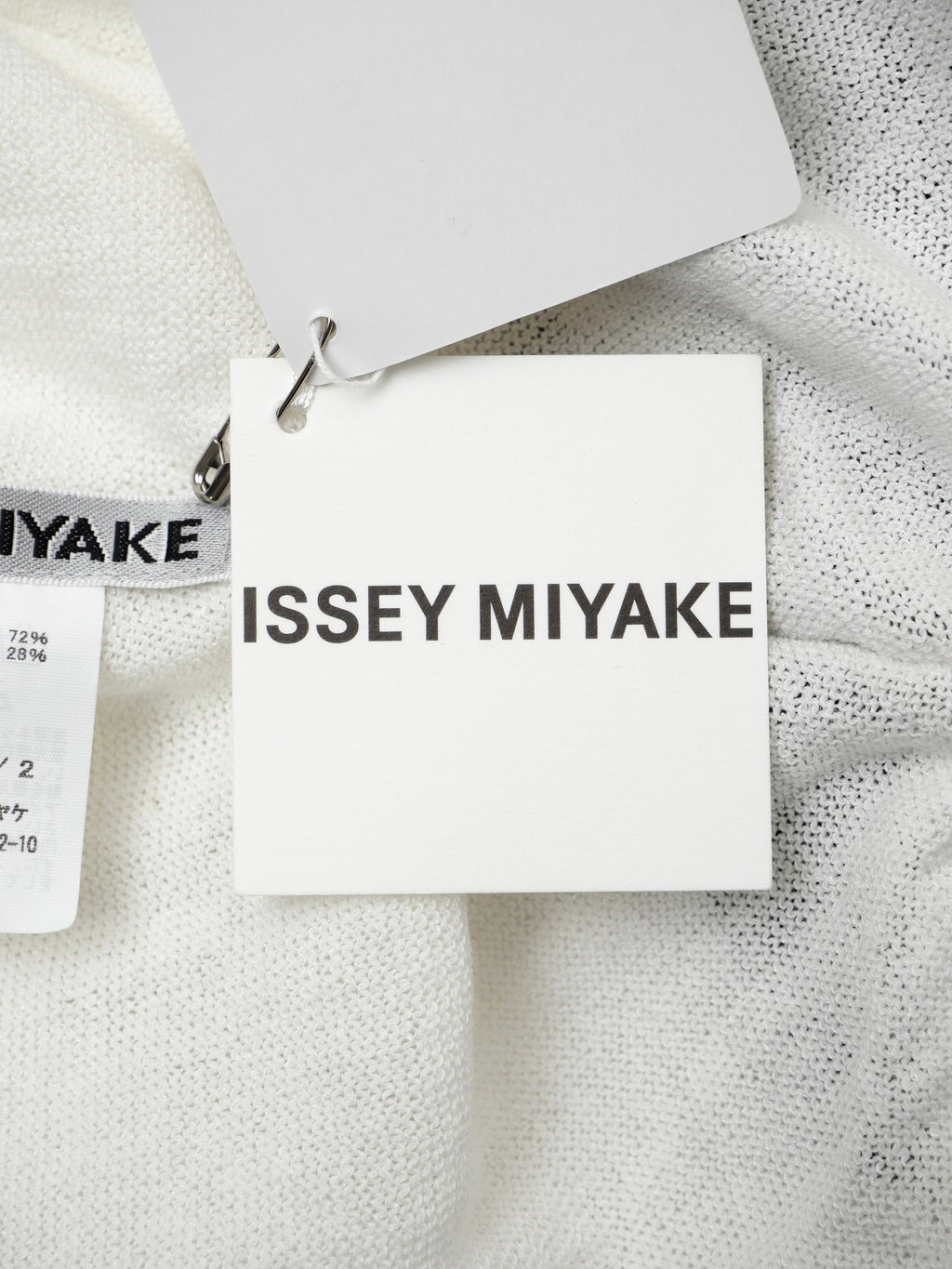 ISSEY MIYAKE イッセイミヤケ 22SS ニットチュニック 2 ブラック×ホワイト