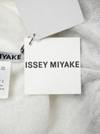 ISSEY MIYAKE イッセイミヤケ 22SS ニットチュニック 2 ブラック×ホワイト