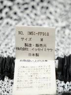 ISSEY MIYAKE イッセイミヤケ プリーツパンツ マーブルプリント M ブラック×ホワイト