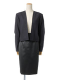 80-90s Yves Saint Laurent rive gauche DEAD STOCK イヴサンローラン ショートジャケット×タイトスカート セットアップ 38