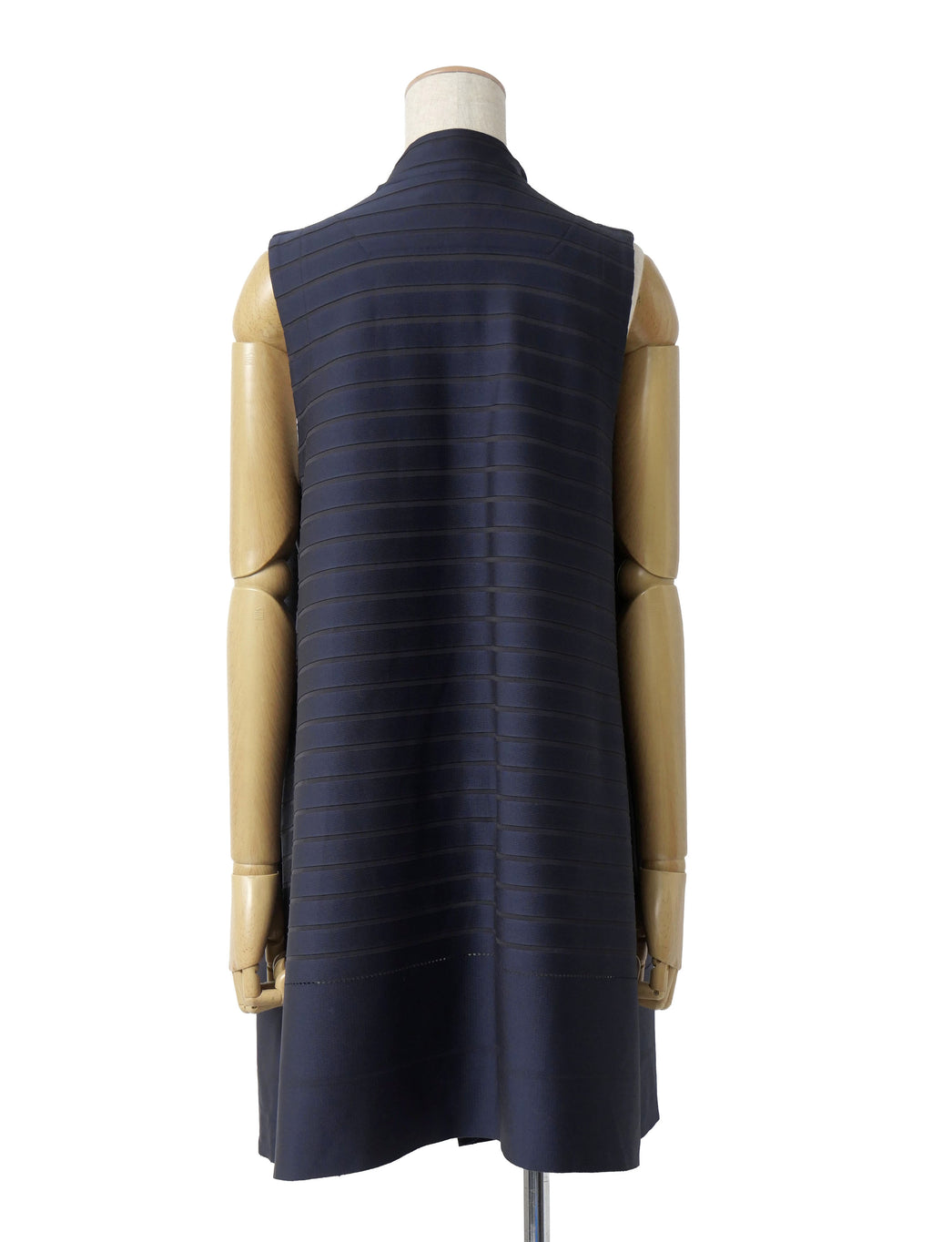ISSEY MIYAKE イッセイミヤケ ロングベスト ジレ 2 ネイビー