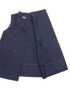 ISSEY MIYAKE イッセイミヤケ ロングベスト ジレ 2 ネイビー