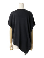ISSEY MIYAKE イッセイミヤケ アシンメトリー ニットセーター 2 ブラック
