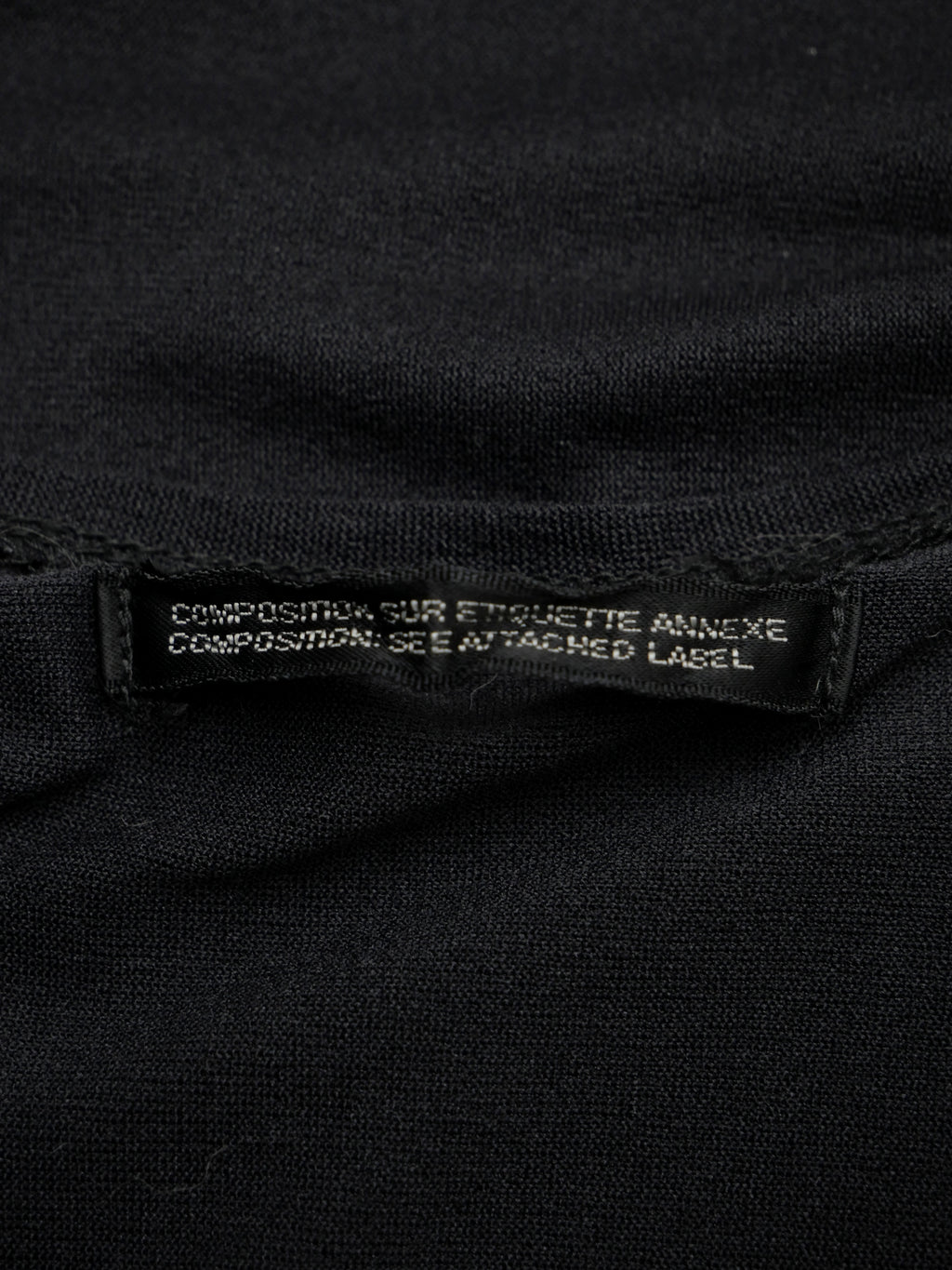 Yohji Yamamoto ヨウジヤマモト 長袖トップス M ブラック