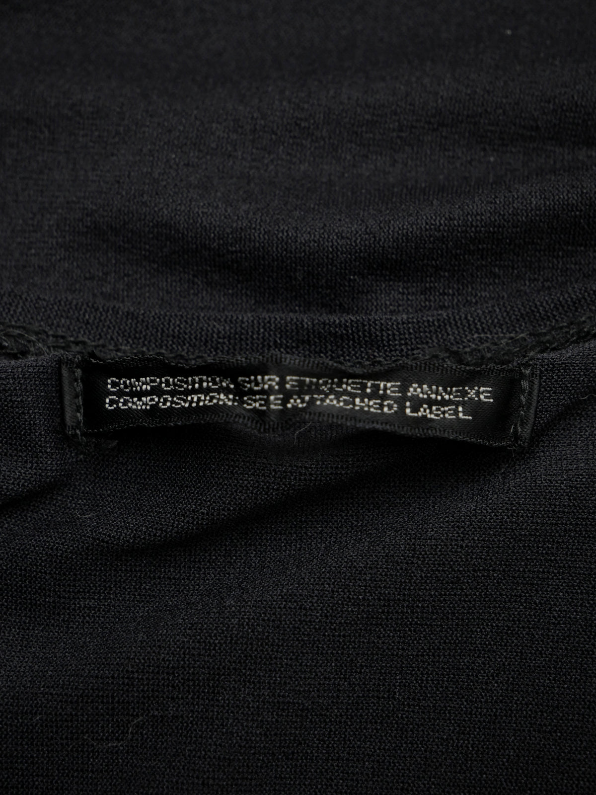Yohji Yamamoto ヨウジヤマモト 長袖トップス M ブラック