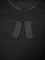 ISSEY MIYAKE イッセイミヤケ 長袖シアートップス カットオフ 2 ブラック