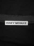 ISSEY MIYAKE イッセイミヤケ 長袖シアートップス カットオフ 2 ブラック