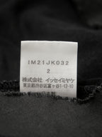 ISSEY MIYAKE イッセイミヤケ 長袖シアートップス カットオフ 2 ブラック