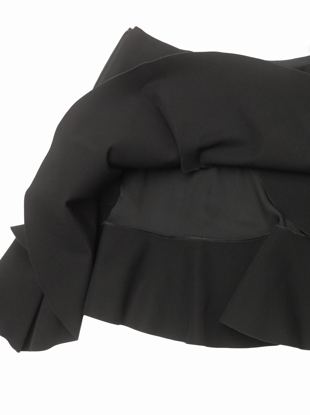 BALENCIAGA by Nicolas Ghesquiere バレンシアガ 二コラ期 アシンメトリー ラッフルフリル スカート 38 ブラック