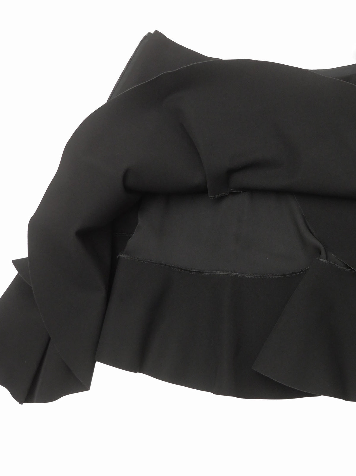 BALENCIAGA by Nicolas Ghesquiere バレンシアガ 二コラ期 アシンメトリー ラッフルフリル スカート 38 ブラック