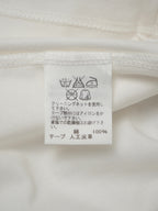 ISSEY MIYAKE イッセイミヤケ フロントテープ 半袖Tシャツ 2 ホワイト