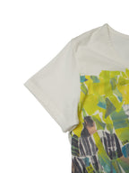 ISSEY MIYAKE イッセイミヤケ プリントTシャツ 半袖 2 ホワイト