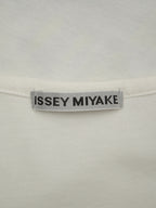 ISSEY MIYAKE イッセイミヤケ プリントTシャツ 半袖 2 ホワイト