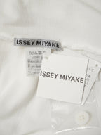 ISSEY MIYAKE イッセイミヤケ 23SS  バルーンスリーブ 7分袖 プリントカットソー 2 ホワイト