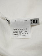 ISSEY MIYAKE イッセイミヤケ 23SS  バルーンスリーブ 7分袖 プリントカットソー 2 ホワイト
