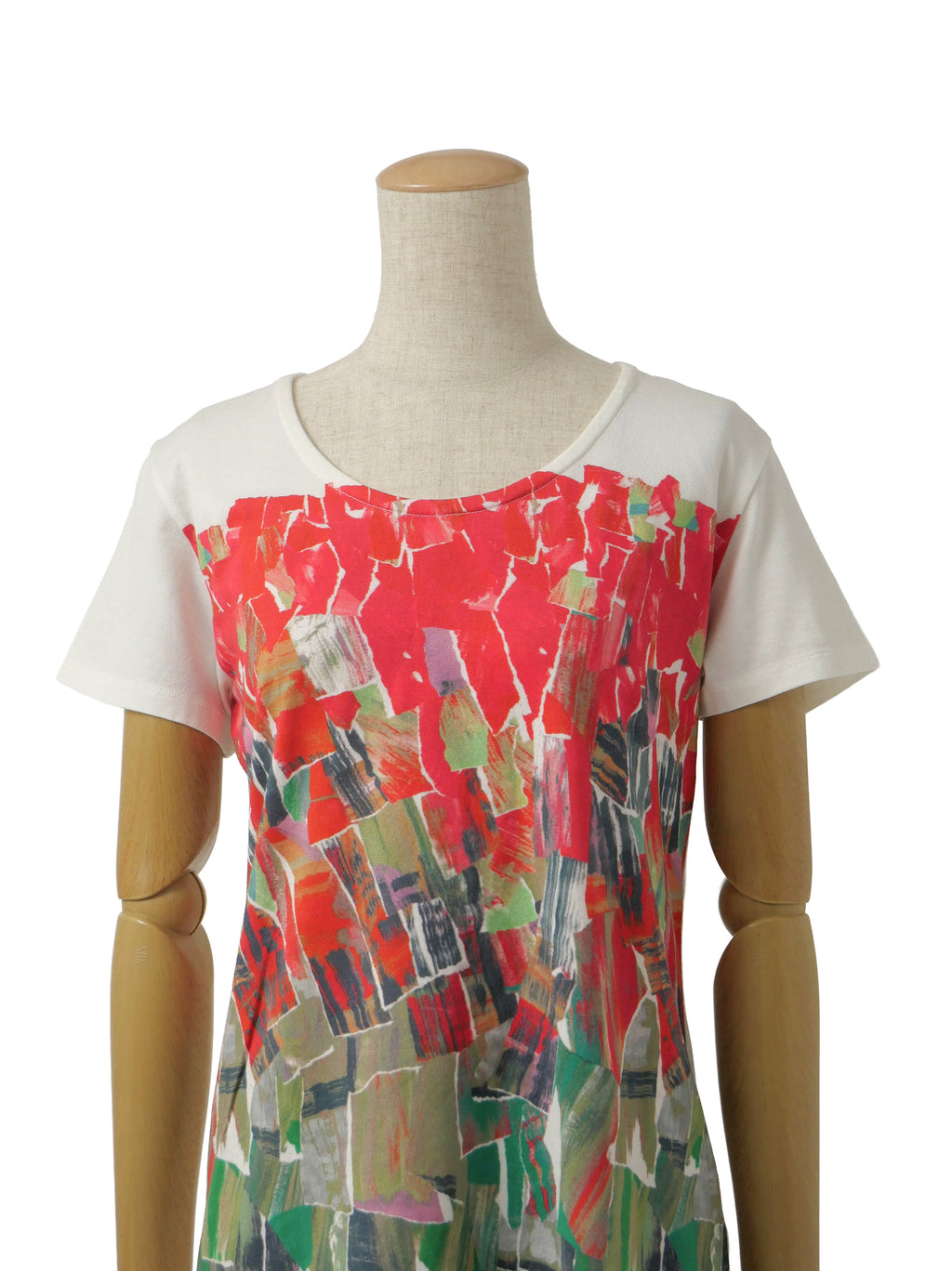 ISSEY MIYAKE イッセイミヤケ プリントTシャツ 半袖 2 ホワイト