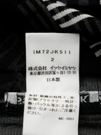 ISSEY MIYAKE イッセイミヤケ パワーネット スタンドカラー 長袖 シアーシャツ 2 ブラック