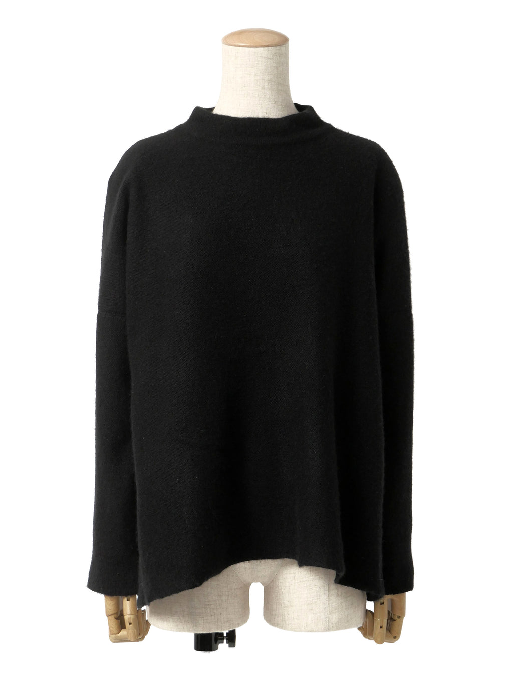 ISSEY MIYAKE イッセイミヤケ カシミヤ モックネック ニットセーター 2 ブラック