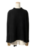ISSEY MIYAKE イッセイミヤケ カシミヤ モックネック ニットセーター 2 ブラック