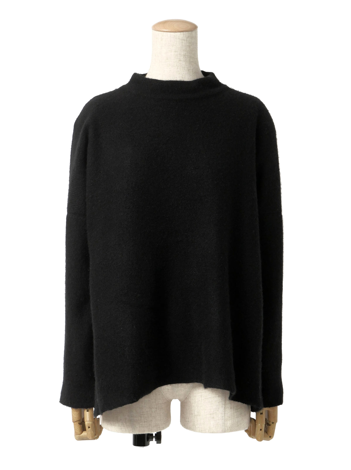 ISSEY MIYAKE イッセイミヤケ カシミヤ モックネック ニットセーター 2 ブラック