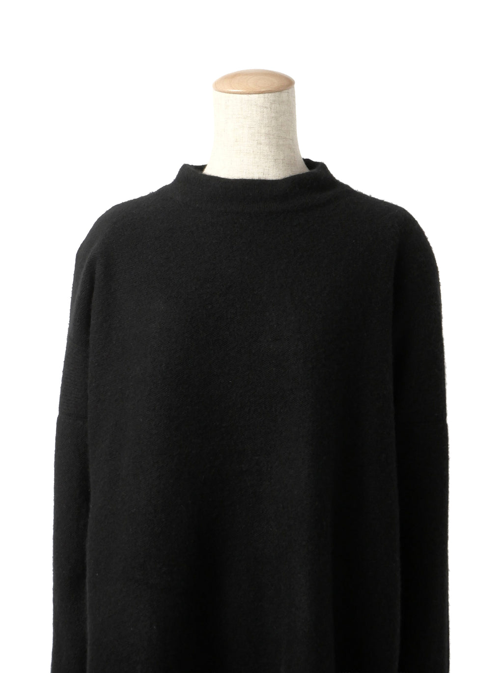 ISSEY MIYAKE イッセイミヤケ カシミヤ モックネック ニットセーター 2 ブラック