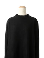 ISSEY MIYAKE イッセイミヤケ カシミヤ モックネック ニットセーター 2 ブラック