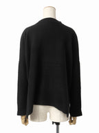 ISSEY MIYAKE イッセイミヤケ カシミヤ モックネック ニットセーター 2 ブラック