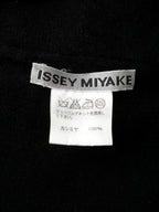 ISSEY MIYAKE イッセイミヤケ カシミヤ モックネック ニットセーター 2 ブラック