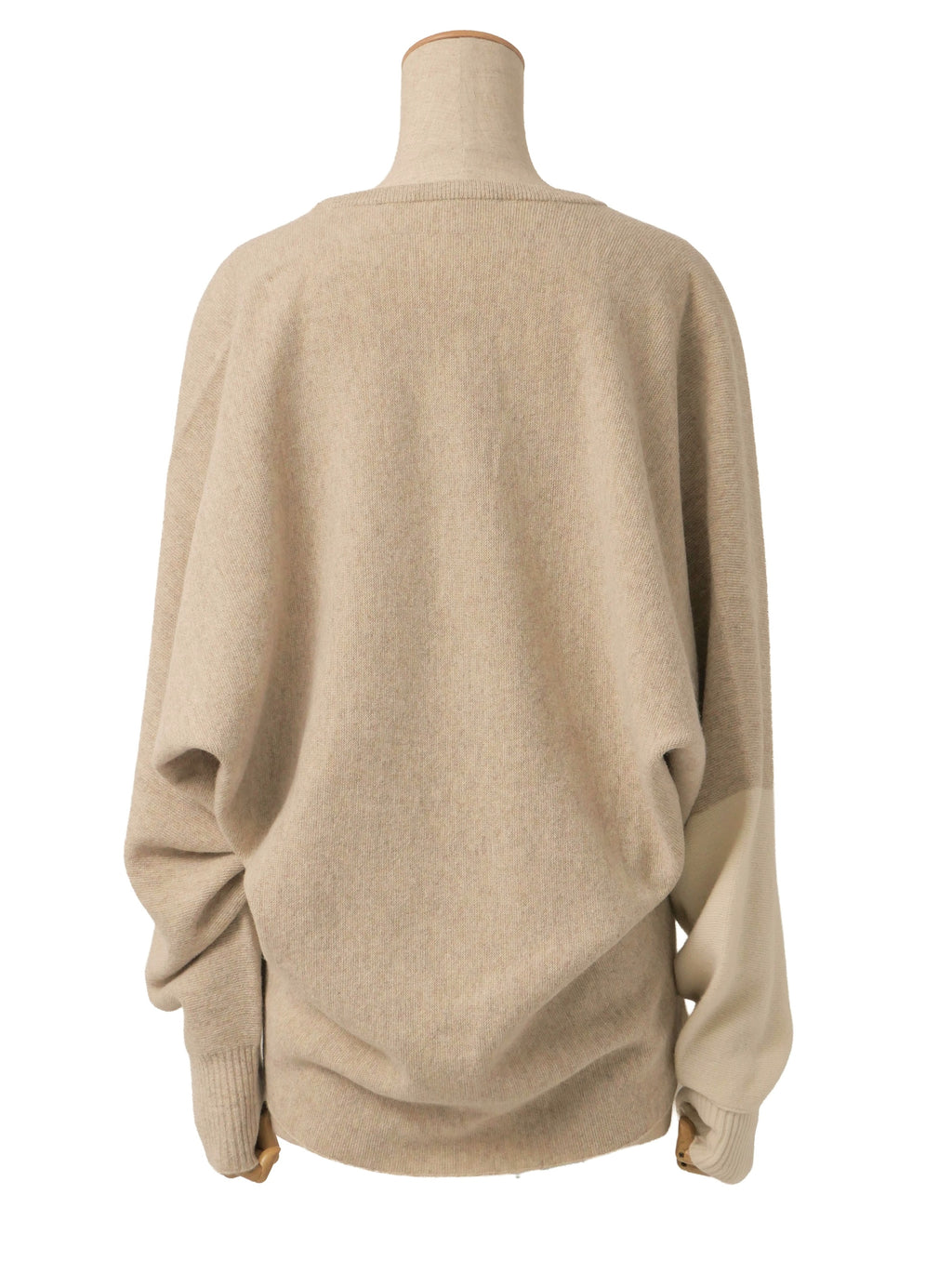 ISSEY MIYAKE イッセイミヤケ HAND IN HAND カットアウト ウールニットセーター 2 ベージュ