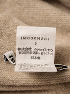 ISSEY MIYAKE イッセイミヤケ HAND IN HAND カットアウト ウールニットセーター 2 ベージュ