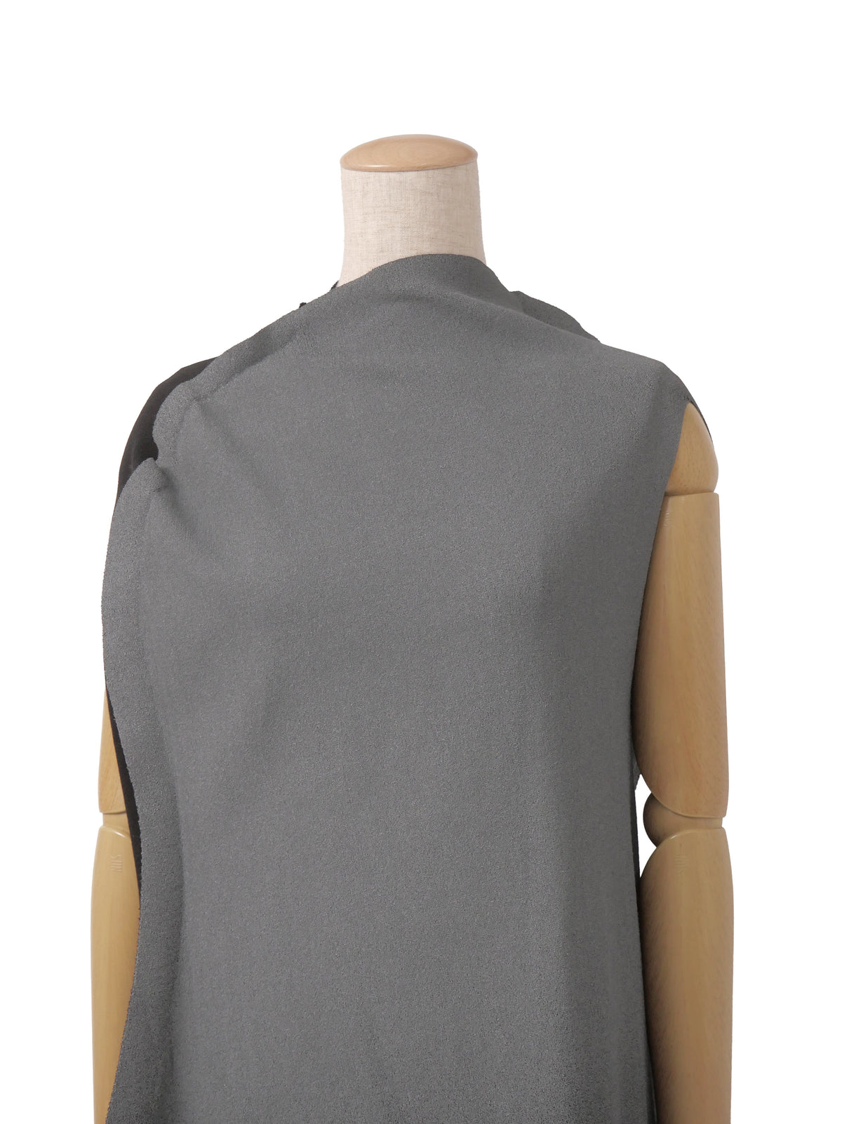 ISSEY MIYAKE A-POC INSIDE イッセイミヤケ 23SS グラデーション 変形 ロングニットワンピース 2 グレー×ブラック