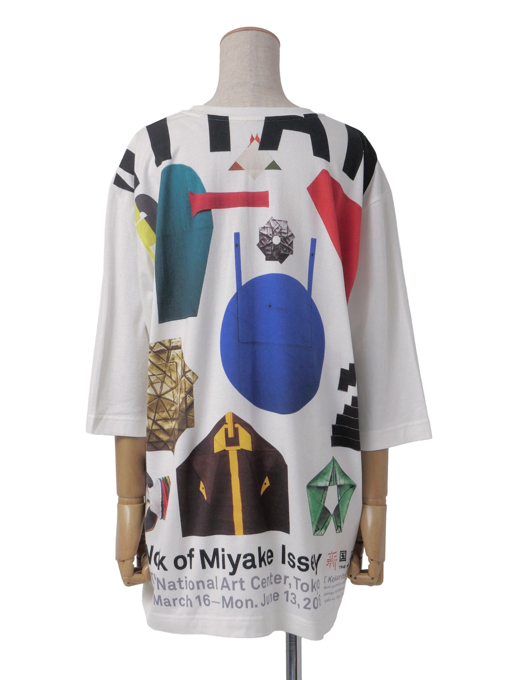 イッセイミヤケ MIYAKE ISSEY展 限定 ユニセックス プリントTシャツ 2 ホワイト