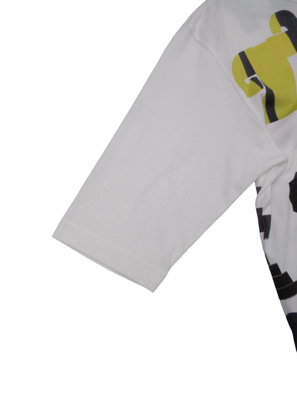 イッセイミヤケ MIYAKE ISSEY展 限定 ユニセックス プリントTシャツ 2 ホワイト