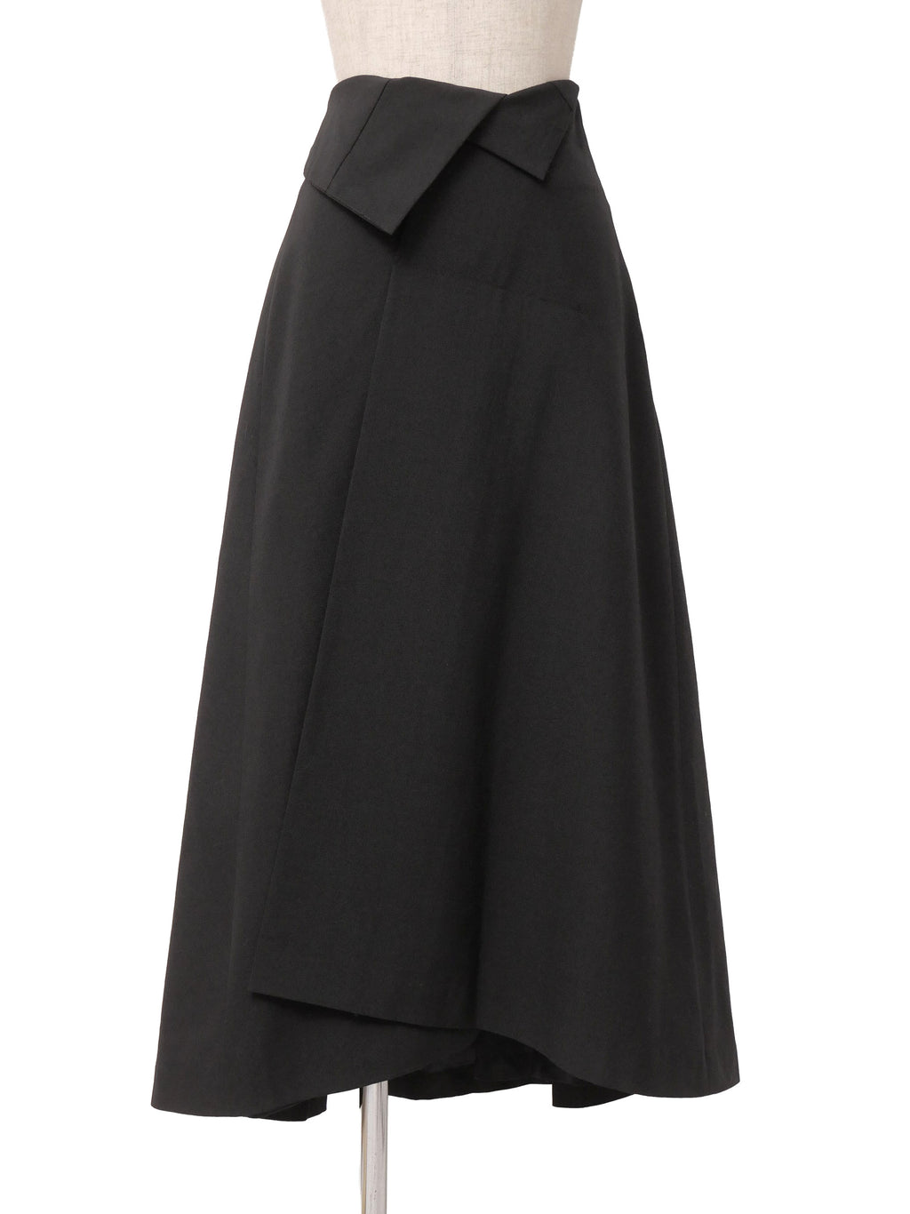 90s COMME des GARCONS コムデギャルソン 変形ロングスカート アシンメトリー M ブラック