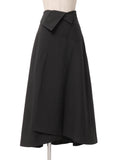 90s COMME des GARCONS コムデギャルソン 変形ロングスカート アシンメトリー M ブラック