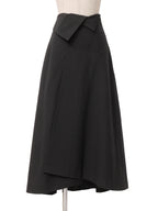 90s COMME des GARCONS コムデギャルソン 変形ロングスカート アシンメトリー M ブラック