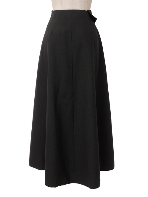 90s COMME des GARCONS コムデギャルソン 変形ロングスカート アシンメトリー M ブラック
