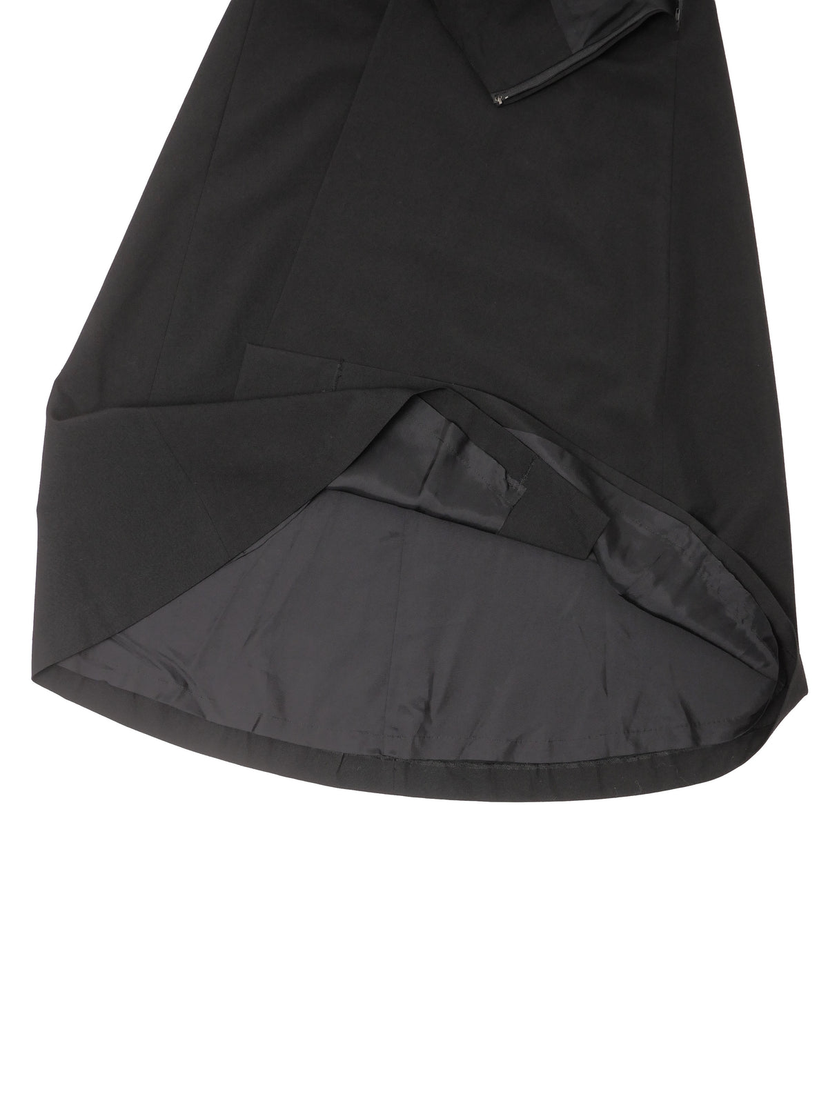 90s COMME des GARCONS コムデギャルソン 変形ロングスカート アシンメトリー M ブラック
