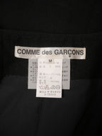 90s COMME des GARCONS コムデギャルソン 変形ロングスカート アシンメトリー M ブラック