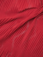 ISSEY MIYAKE A-POC INSIDE イッセイミヤケ プリーツ メッシュ 変形ブラウス 2 レッド